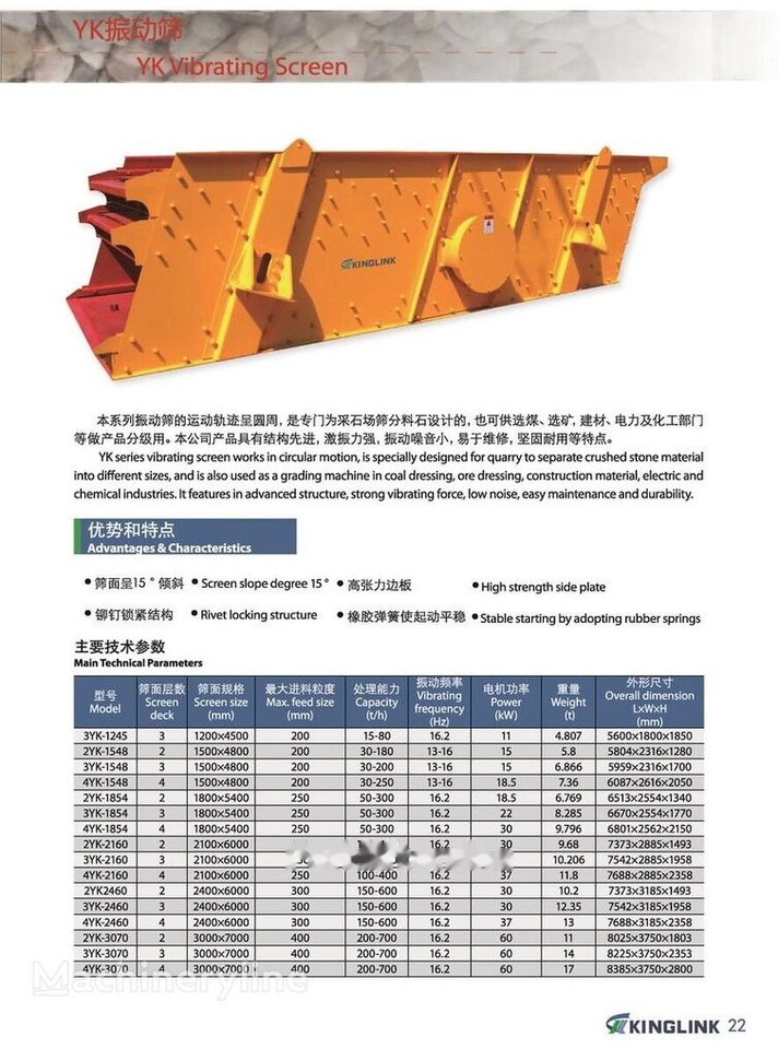 Kinglink Portable Mobile Vibrating Screen 3YK1548 - Máy sàng: hình 4 Kinglink Portable Mobile Vibrating Screen 3YK1548 - Máy sàng: hình 4