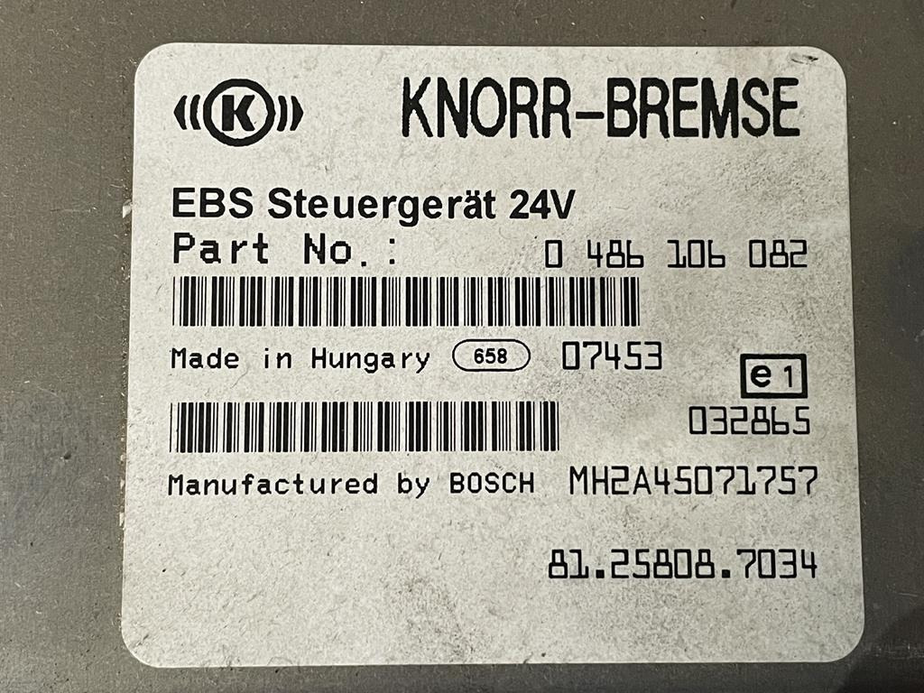KNORR-BREMSE EBS FOR MAN - 81.25808-7034 - ECU cho Xe tải: hình 3 KNORR-BREMSE EBS FOR MAN - 81.25808-7034 - ECU cho Xe tải: hình 3