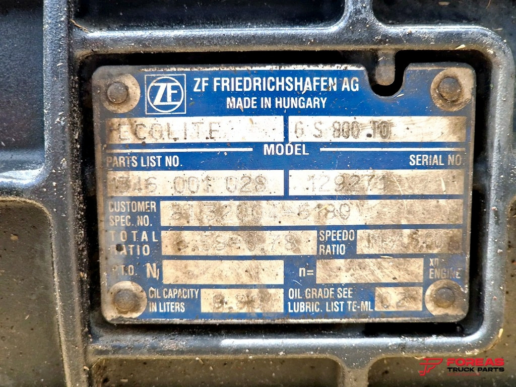 Hộp số ZF ECOLITE 6S 800 TO: hình 9
