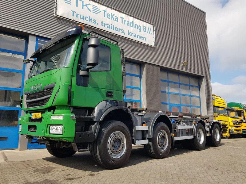 Iveco Stralis 450 8x4 Steel Nieuwe Apk/TÜV 430.000 km kettingsyst 30 t - Xe chở container/ Xe tải hoán đổi thân: hình 1 Iveco Stralis 450 8x4 Steel Nieuwe Apk/TÜV 430.000 km kettingsyst 30 t - Xe chở container/ Xe tải hoán đổi thân: hình 1