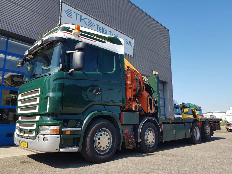 Scania R420 8x2 HIAB 800E-7 Hipro 80 ton/meter Winch Retarder - Xe tải thùng lửng/ Phẳng: hình 2 Scania R420 8x2 HIAB 800E-7 Hipro 80 ton/meter Winch Retarder - Xe tải thùng lửng/ Phẳng: hình 2
