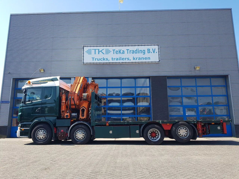Scania R420 8x2 HIAB 800E-7 Hipro 80 ton/meter Winch Retarder - Xe tải thùng lửng/ Phẳng: hình 5 Scania R420 8x2 HIAB 800E-7 Hipro 80 ton/meter Winch Retarder - Xe tải thùng lửng/ Phẳng: hình 5