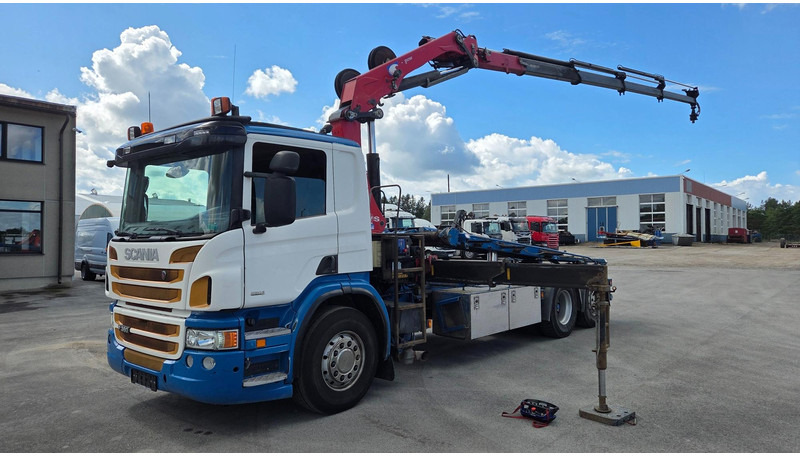 Scania P360 6X2*4 HMF 1720K4 EURO6 - Xe tải hệ thống cáp, Xe cẩu tự hành: hình 1 Scania P360 6X2*4 HMF 1720K4 EURO6 - Xe tải hệ thống cáp, Xe cẩu tự hành: hình 1