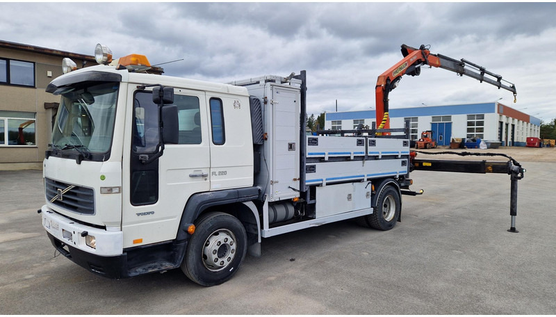 Volvo FL220 4X2 Palfinger PK7501 - Xe tải thùng lửng/ Phẳng, Xe cẩu tự hành: hình 1 Volvo FL220 4X2 Palfinger PK7501 - Xe tải thùng lửng/ Phẳng, Xe cẩu tự hành: hình 1