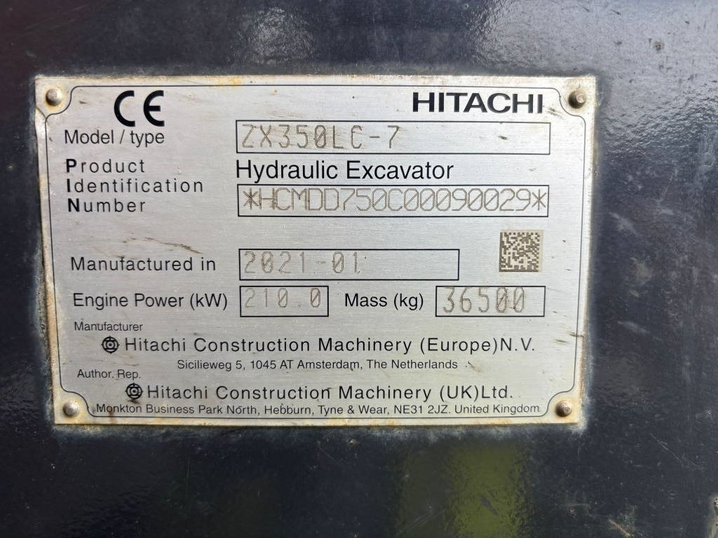 Hitachi ZX 350 LC-7 (Under Preparation) - Máy xúc bánh xích: hình 2 Hitachi ZX 350 LC-7 (Under Preparation) - Máy xúc bánh xích: hình 2