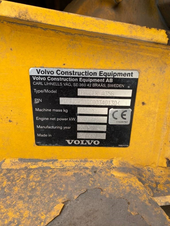 Volvo A 35 G (Under Preparation) - Xe ben đổ có khớp nối: hình 4 Volvo A 35 G (Under Preparation) - Xe ben đổ có khớp nối: hình 4