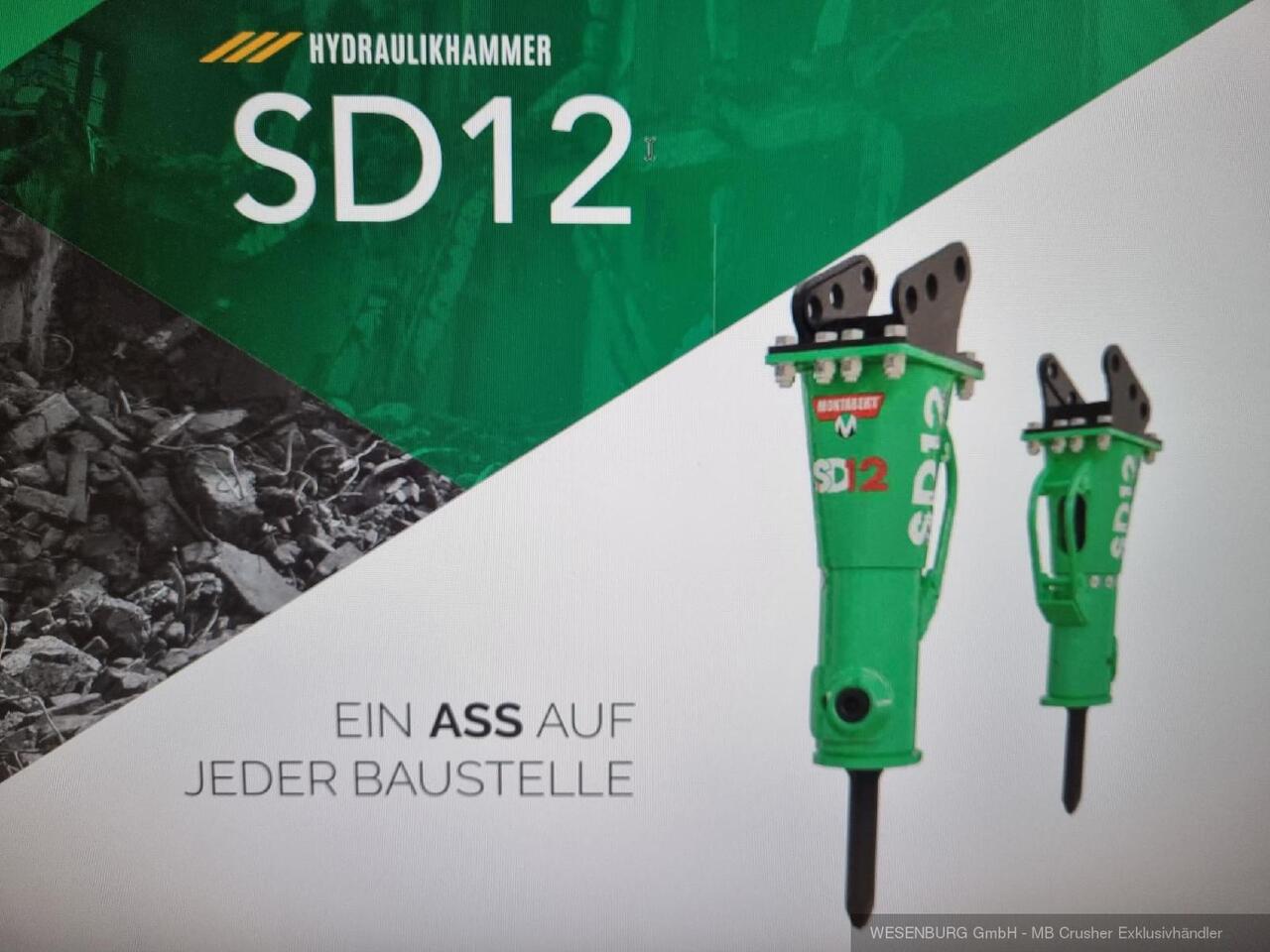 Montabert Hydraulikhammer SD12 Trägerklasse: 1,2 - 2,2 t - Búa thủy lực cho Máy móc xây dựng: hình 1 Montabert Hydraulikhammer SD12 Trägerklasse: 1,2 - 2,2 t - Búa thủy lực cho Máy móc xây dựng: hình 1