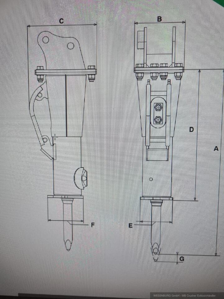 Montabert Hydraulikhammer SD12 Trägerklasse: 1,2 - 2,2 t - Búa thủy lực cho Máy móc xây dựng: hình 4 Montabert Hydraulikhammer SD12 Trägerklasse: 1,2 - 2,2 t - Búa thủy lực cho Máy móc xây dựng: hình 4