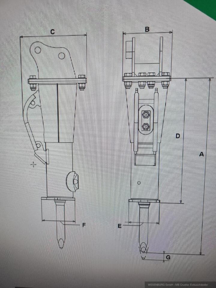 Montabert Hydraulikhammer SD16 Trägerklasse: 1,5 - 3,7 t - Búa thủy lực cho Máy móc xây dựng: hình 4 Montabert Hydraulikhammer SD16 Trägerklasse: 1,5 - 3,7 t - Búa thủy lực cho Máy móc xây dựng: hình 4
