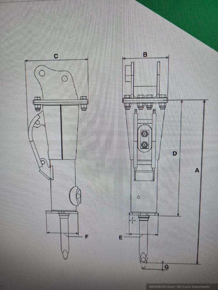 Montabert Hydraulikhammer SD8 Trägerklasse: 1,0 - 1,7 t - Búa thủy lực cho Máy móc xây dựng: hình 4 Montabert Hydraulikhammer SD8 Trägerklasse: 1,0 - 1,7 t - Búa thủy lực cho Máy móc xây dựng: hình 4