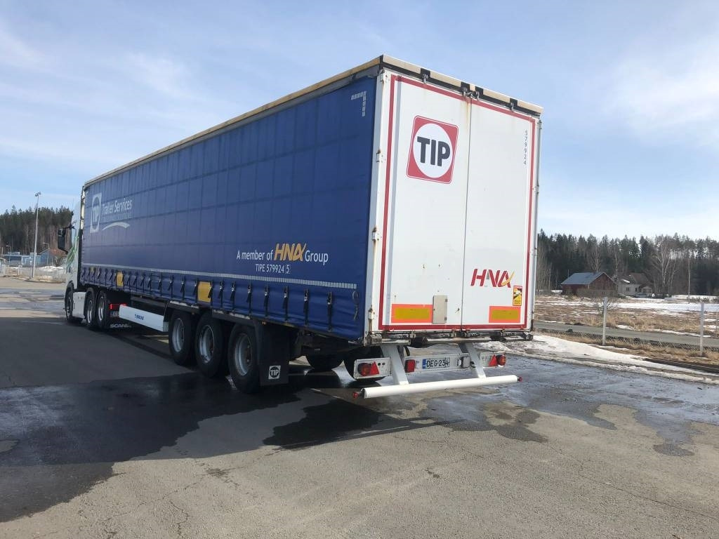 Krone vyökapelli, tolppataskut, ok kuntoinen vaunu - Sơ mi rơ moóc mui bạt: hình 2 Krone vyökapelli, tolppataskut, ok kuntoinen vaunu - Sơ mi rơ moóc mui bạt: hình 2