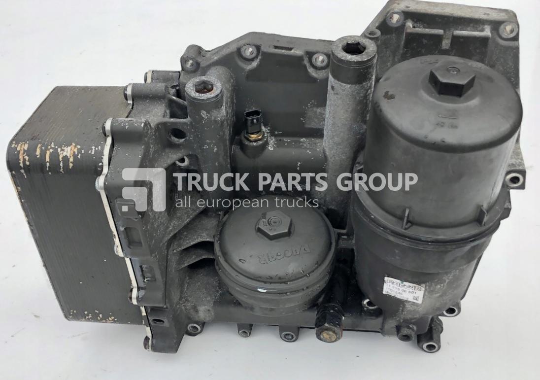 DAF XF, XF, 106XF, EURO6. EURO 6 emission, oil filter housing, oil filter cooling, 1905846, 1905847, 1947292, 1926044, 1905846, MX13, MX11, lubrication system - Bộ lọc dầu nhớt cho Xe tải: hình 1 DAF XF, XF, 106XF, EURO6. EURO 6 emission, oil filter housing, oil filter cooling, 1905846, 1905847, 1947292, 1926044, 1905846, MX13, MX11, lubrication system - Bộ lọc dầu nhớt cho Xe tải: hình 1
