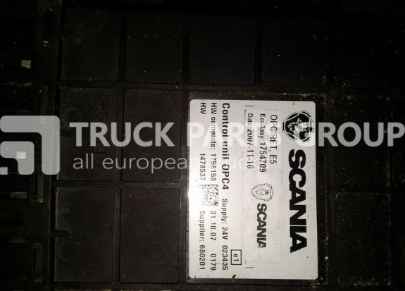 SCANIA , E5 OPC4 ET1, ECU, GMS, control unit, 1754709, 1758158, 14785 control unit - ECU cho Xe tải: hình 1 SCANIA , E5 OPC4 ET1, ECU, GMS, control unit, 1754709, 1758158, 14785 control unit - ECU cho Xe tải: hình 1