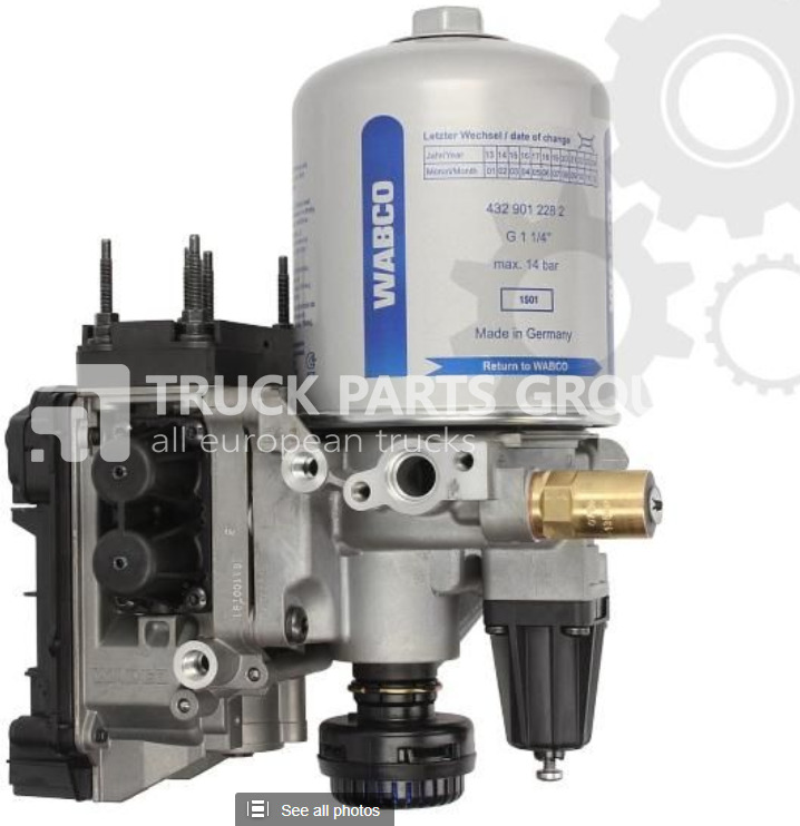 SCANIA R, T, P, G series EURO3, EURO4, EURO5, APS air dryer, 2308777, 2 crane - Phụ tùng phanh cho Xe tải: hình 2 SCANIA R, T, P, G series EURO3, EURO4, EURO5, APS air dryer, 2308777, 2 crane - Phụ tùng phanh cho Xe tải: hình 2