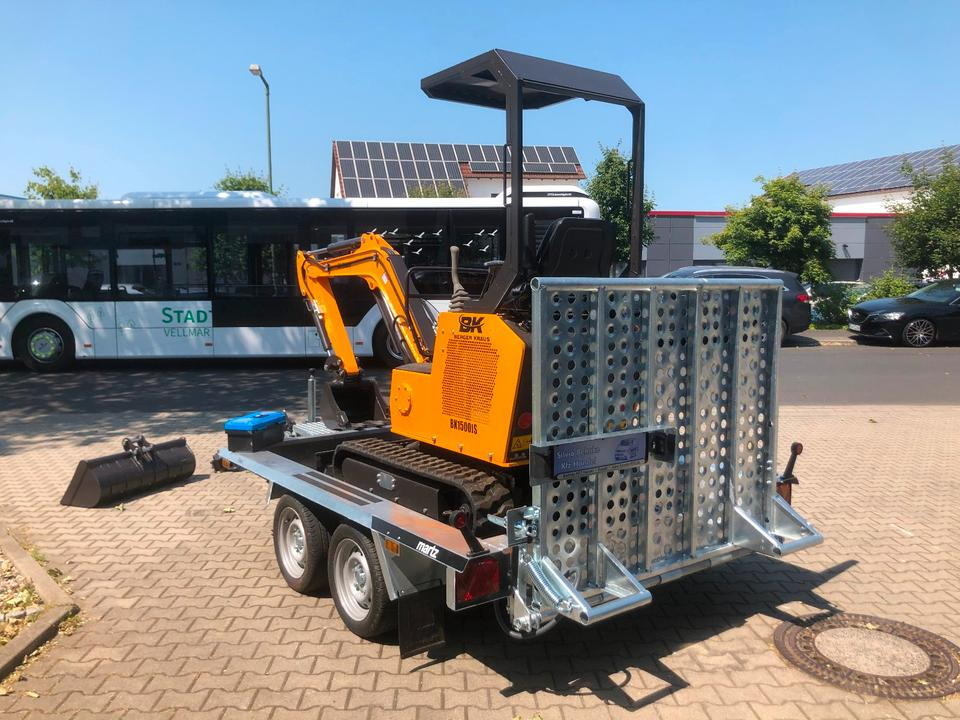 Máy xúc mini, Rơ moóc Minibagger BK1500JS inkl. Anhänger *INKL.19% MWST*BERGER KRAUS*KUBOTA*JOYST*SCHAUFELPAKET*: hình 12