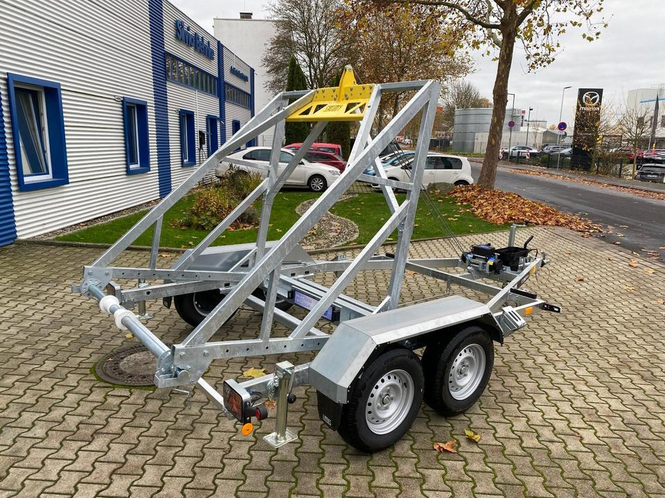 Rơ moóc cáp Vermietung / Kabelanhänger 3500KG E-Winde / Nutzlast 2825KG / Kabeltrommel-Anhänger / Glasfaser/ 1 Woche: hình 10