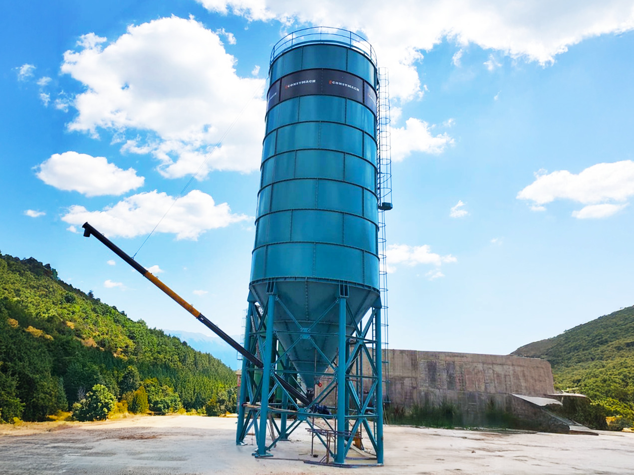 Constmach 500 Ton Capacity Cement Silo - Silo xi măng: hình 1 Constmach 500 Ton Capacity Cement Silo - Silo xi măng: hình 1