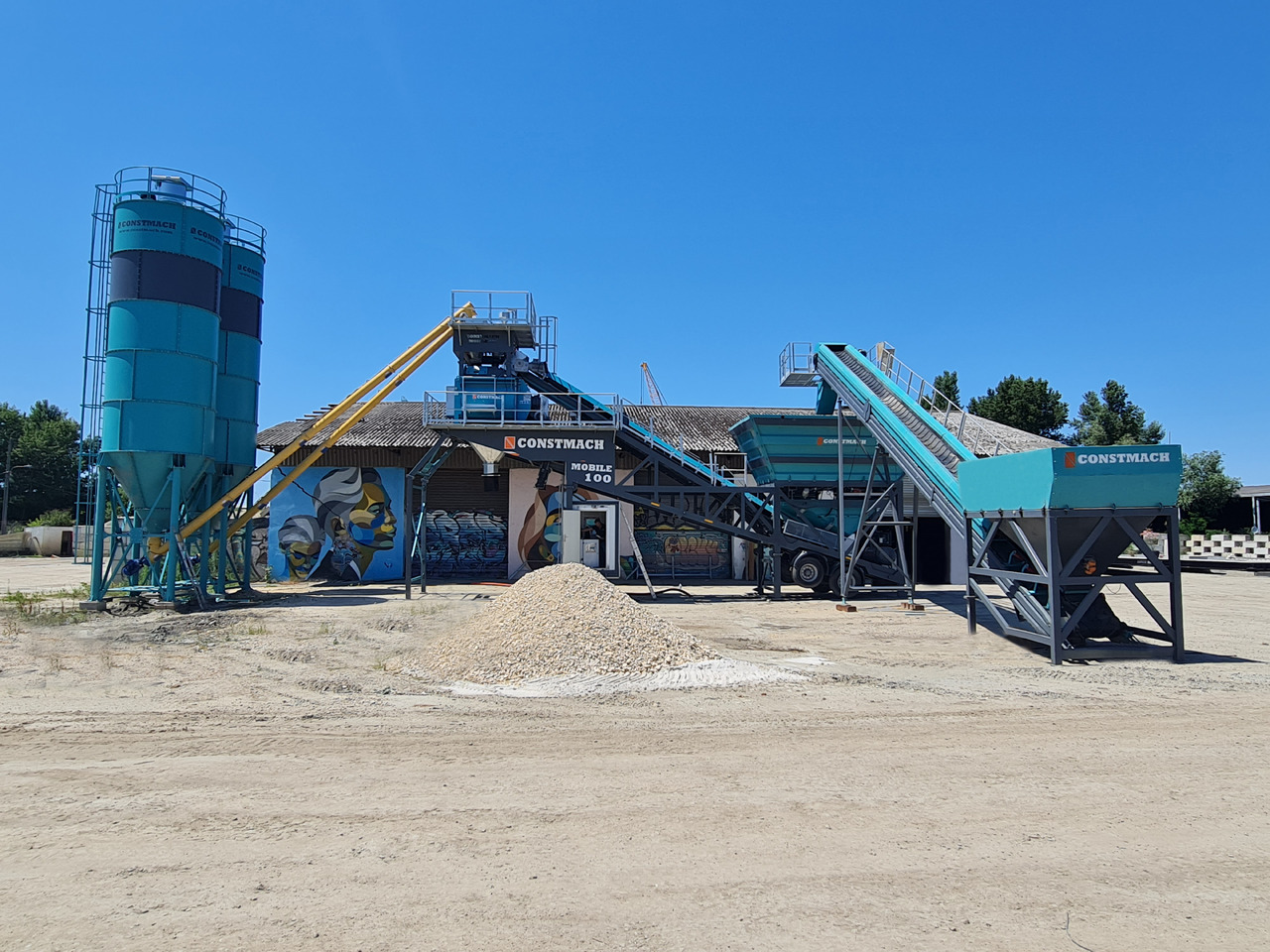 Trạm trộn bê tông mới Constmach Mobile Betonmischanlage mit 100 m³/h: hình 12