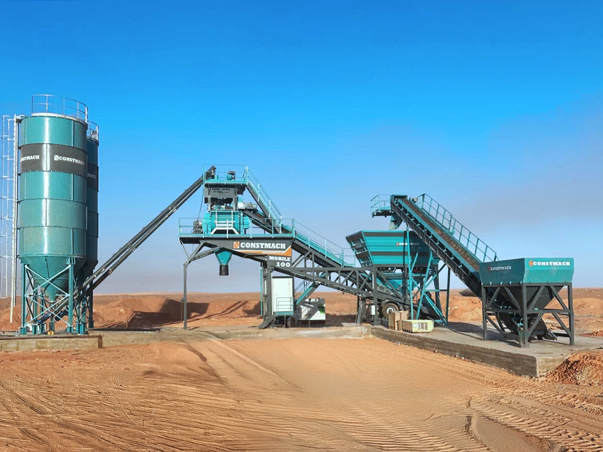 Trạm trộn bê tông mới Constmach Mobile Betonmischanlage mit 100 m³/h: hình 6