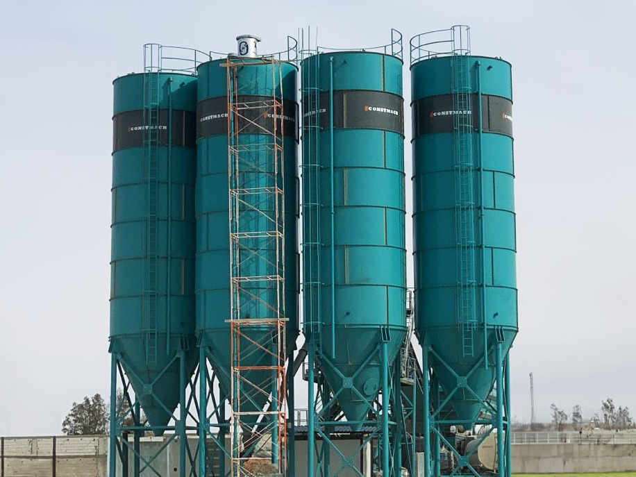 Constmach Zement Silo mit 200 Tonnen Kapazität - Silo xi măng: hình 1 Constmach Zement Silo mit 200 Tonnen Kapazität - Silo xi măng: hình 1