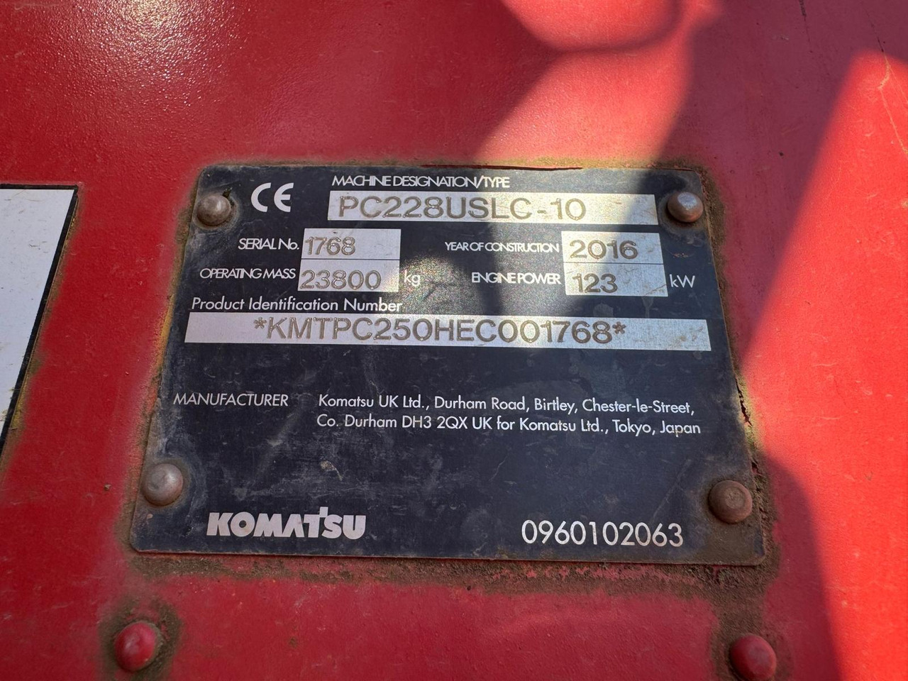 Máy xúc bánh xích KOMATSU PC 228 USCL-10: hình 16