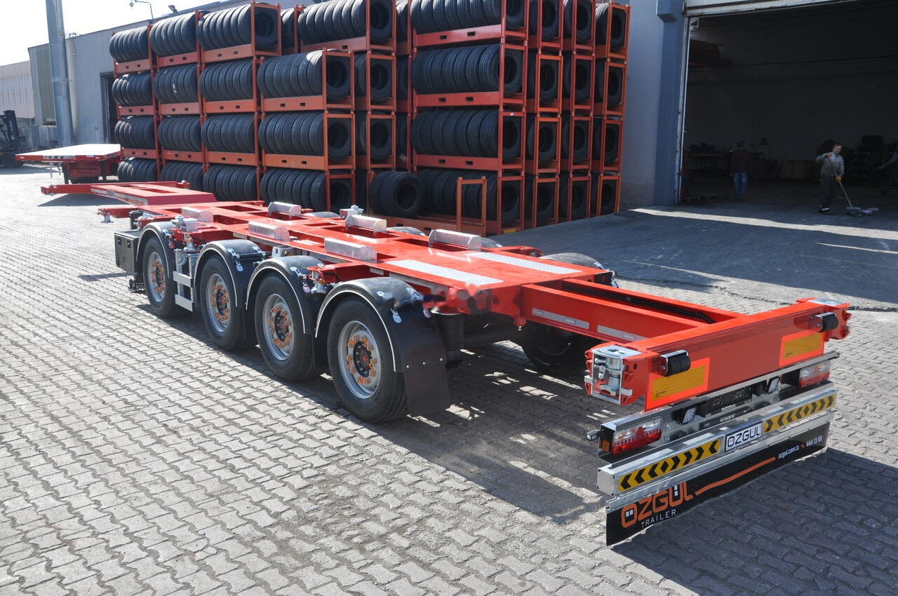 Xe chở container/ Sơ mi rơ moóc hoán đổi thân để vận chuyển container mới Özgül 4 AXLE HIGH CUBE CONTAINER CARRIER: hình 8