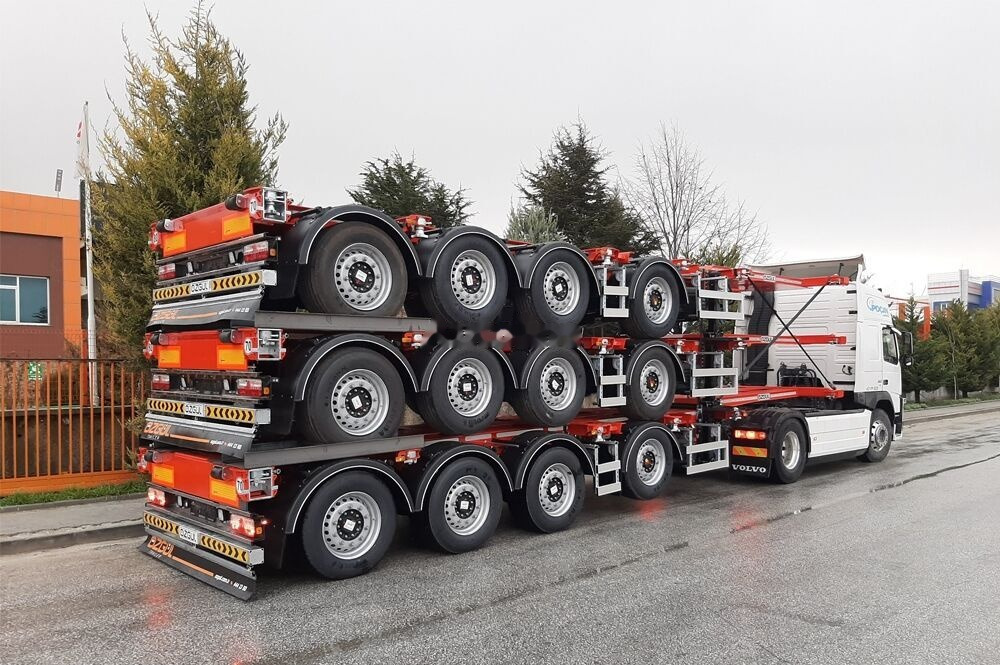 Xe chở container/ Sơ mi rơ moóc hoán đổi thân để vận chuyển container mới Özgül 4 AXLE HIGH CUBE CONTAINER CARRIER: hình 12