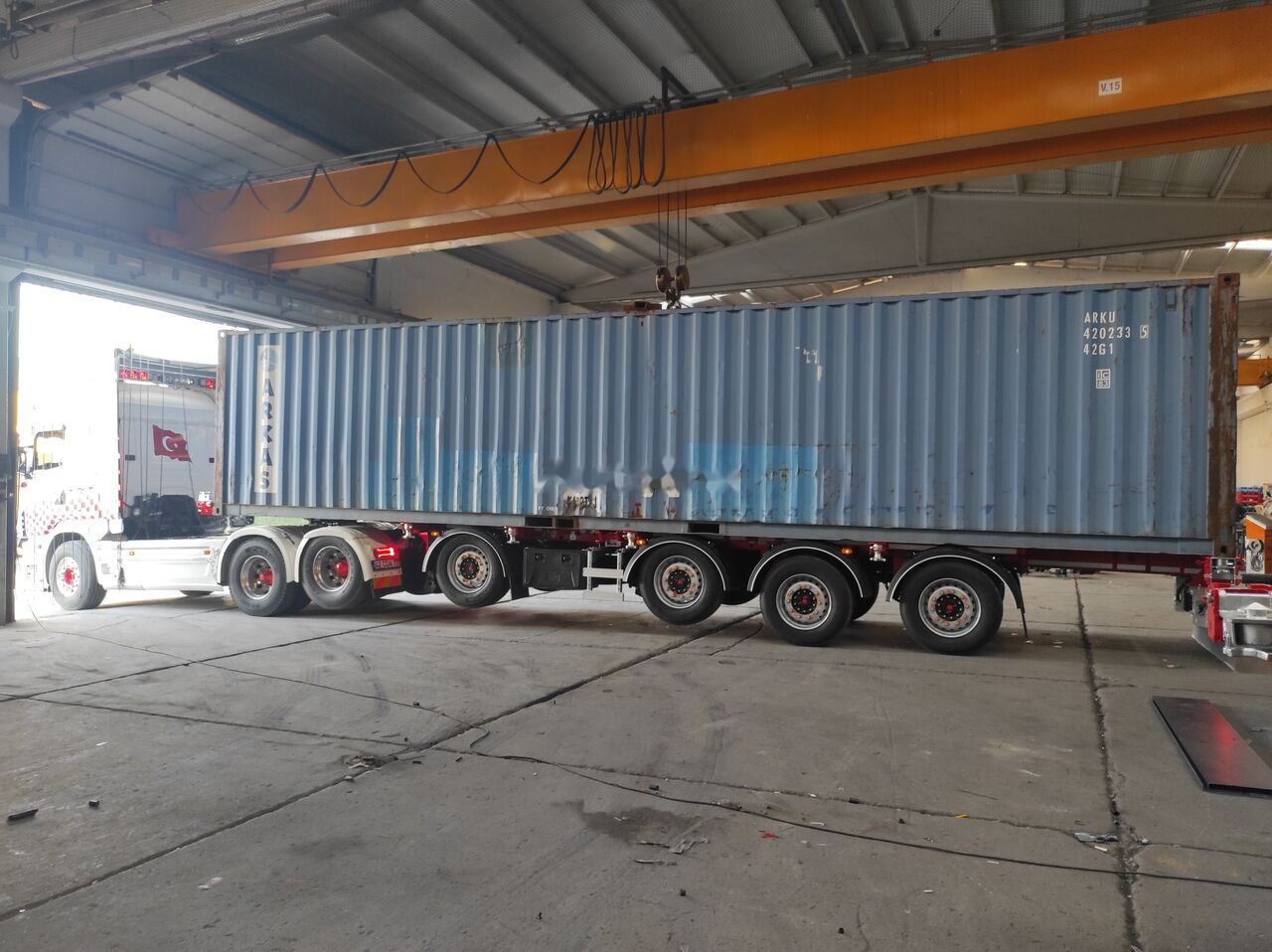Xe chở container/ Sơ mi rơ moóc hoán đổi thân để vận chuyển container mới Özgül 4 AXLE HIGH CUBE CONTAINER CARRIER: hình 15
