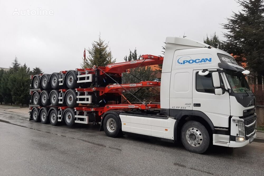 Xe chở container/ Sơ mi rơ moóc hoán đổi thân để vận chuyển container mới Özgül 4 AXLE HIGH CUBE CONTAINER CARRIER: hình 5