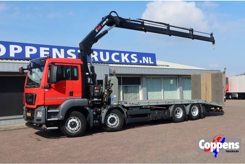 MAN TGS 35.360 8X2 Euro 6 Oprijwagen + HIAB 228 E 3 kraan. Radio grafisch + winch - Xe cẩu tự hành: hình 1 MAN TGS 35.360 8X2 Euro 6 Oprijwagen + HIAB 228 E 3 kraan. Radio grafisch + winch - Xe cẩu tự hành: hình 1