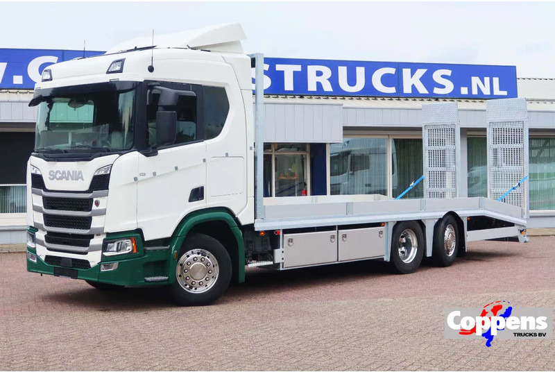 Scania R500 NGS Oprijwagen 6x2 E6 Nieuwe Laadbak met Hydraulische rijpaten - Xe tải chuyên chở tự động: hình 1 Scania R500 NGS Oprijwagen 6x2 E6 Nieuwe Laadbak met Hydraulische rijpaten - Xe tải chuyên chở tự động: hình 1