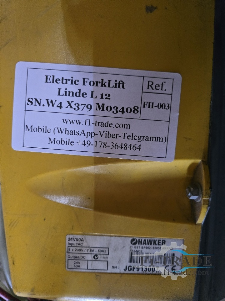 Linde L 12 - Máy xếp chồng: hình 5 Linde L 12 - Máy xếp chồng: hình 5