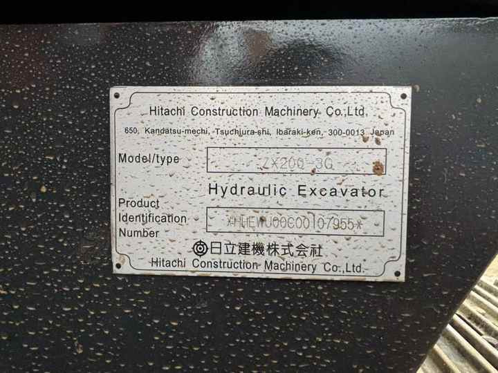 Hot sale Used Hitachi ZX200-3 digger 20ton Excavator second hand excavator - Máy xúc bánh xích: hình 5 Hot sale Used Hitachi ZX200-3 digger 20ton Excavator second hand excavator - Máy xúc bánh xích: hình 5