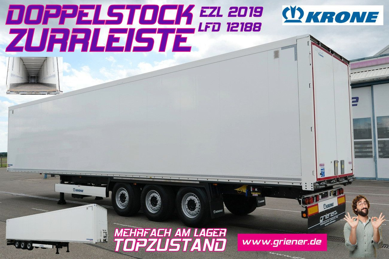 Krone SD 27/ DOPPELSTOCK / ZURRLEISTE / TOP /mehrfach - Sơ mi rơ moóc hộp kín: hình 1 Krone SD 27/ DOPPELSTOCK / ZURRLEISTE / TOP /mehrfach - Sơ mi rơ moóc hộp kín: hình 1