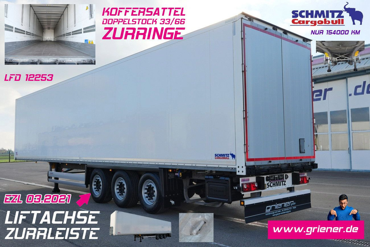 Schmitz Cargobull SKO 24/DOPPELSTOCK / 2,70/ LIFT nur 154 tsd km - Sơ mi rơ moóc hộp kín: hình 1 Schmitz Cargobull SKO 24/DOPPELSTOCK / 2,70/ LIFT nur 154 tsd km - Sơ mi rơ moóc hộp kín: hình 1