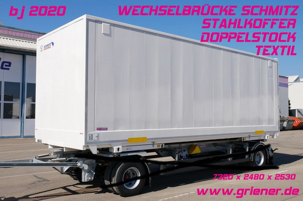 Schmitz Cargobull WKSTG 7,45 /STAHLKOFFER / TEXTIL / DOPPELSTOCK - Rơ moóc hộp kín: hình 1 Schmitz Cargobull WKSTG 7,45 /STAHLKOFFER / TEXTIL / DOPPELSTOCK - Rơ moóc hộp kín: hình 1