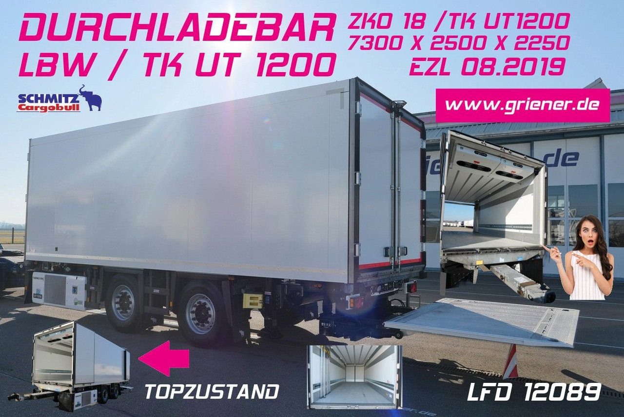 Schmitz Cargobull ZKO 18 /TK UT1200 /DURCHLADEBAR /LBW /7,30 - Rơ moóc đông lạnh: hình 1 Schmitz Cargobull ZKO 18 /TK UT1200 /DURCHLADEBAR /LBW /7,30 - Rơ moóc đông lạnh: hình 1