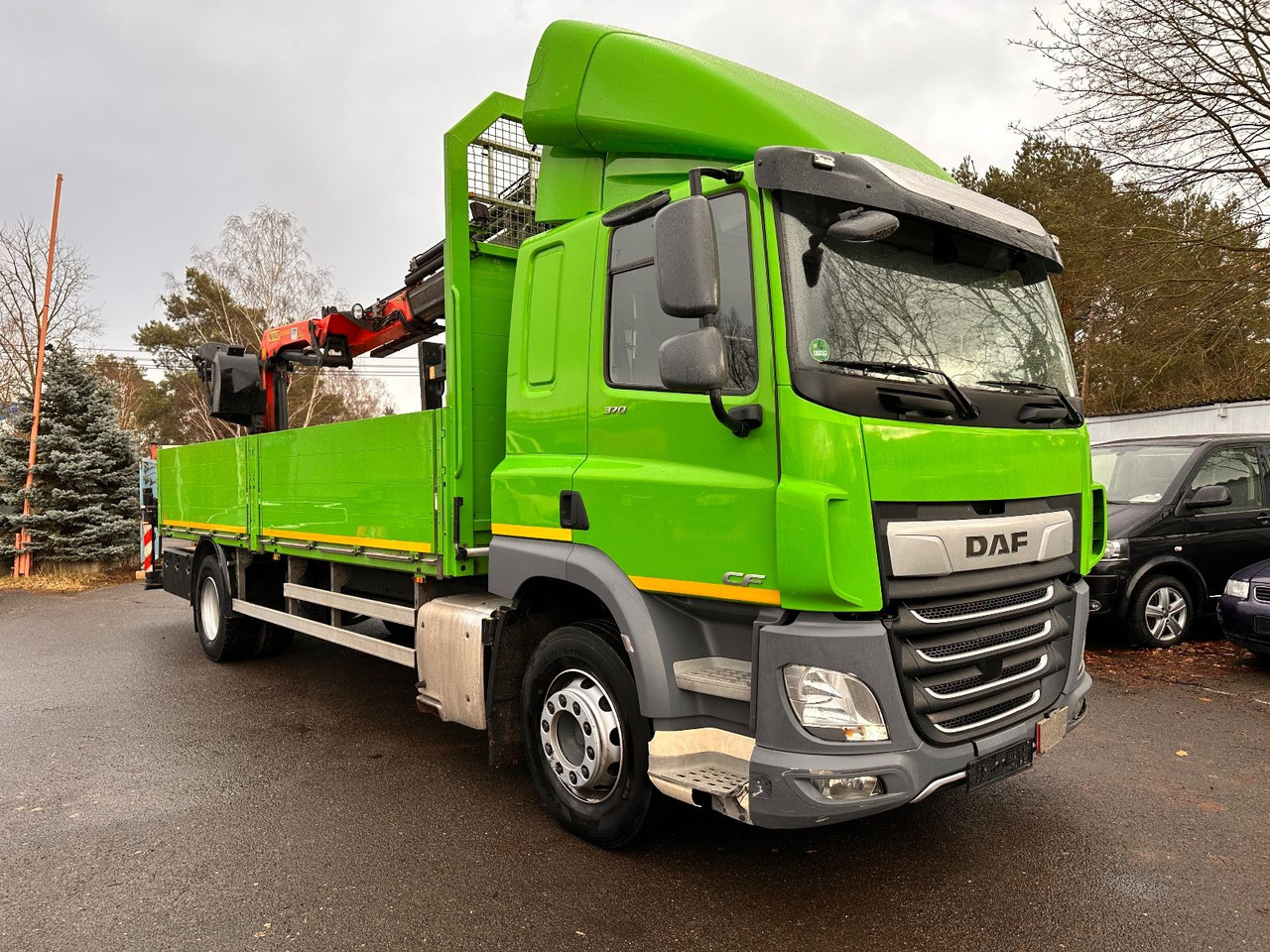 DAF CF 370 mit Kran Klima Tempomat - Xe tải thùng lửng/ Phẳng, Xe cẩu tự hành: hình 2 DAF CF 370 mit Kran Klima Tempomat - Xe tải thùng lửng/ Phẳng, Xe cẩu tự hành: hình 2
