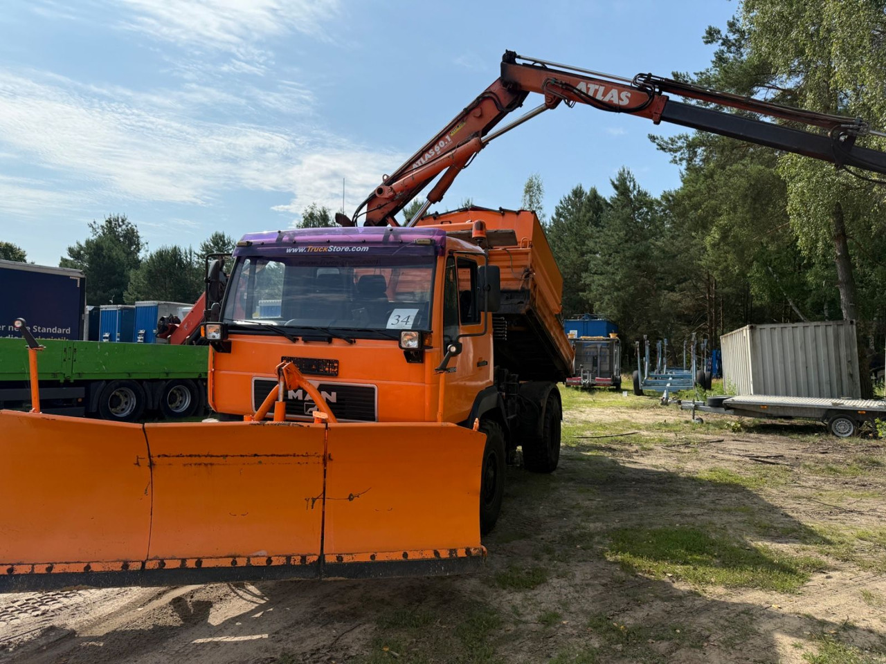MAN 10.224 Atlas Kran Salzstreuer 4X4 - Xe ben, Xe cẩu tự hành: hình 1 MAN 10.224 Atlas Kran Salzstreuer 4X4 - Xe ben, Xe cẩu tự hành: hình 1