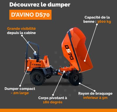D'Avino DS70 - Xe ben đổ mini: hình 4 D'Avino DS70 - Xe ben đổ mini: hình 4
