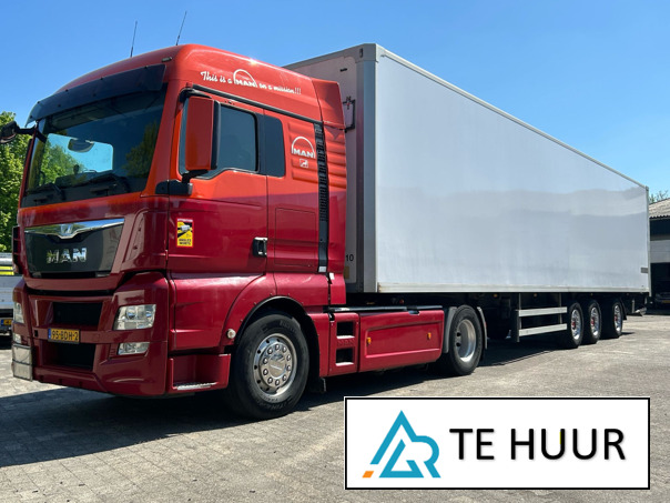 MAN TGX + kasttrailer / NL BE Verhuur / € 750 per week / Direct inzetbaar - Xe đầu kéo: hình 1 MAN TGX + kasttrailer / NL BE Verhuur / € 750 per week / Direct inzetbaar - Xe đầu kéo: hình 1