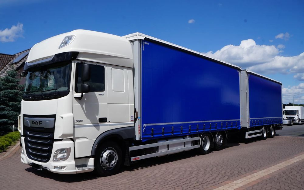DAF XF 480 EURO 6 ZESTAW TANDEM PRZEJAZDOWY 120 M3 7,7 M + 7,7 M WECON - Xe tải thùng mui bạt: hình 2 DAF XF 480 EURO 6 ZESTAW TANDEM PRZEJAZDOWY 120 M3 7,7 M + 7,7 M WECON - Xe tải thùng mui bạt: hình 2