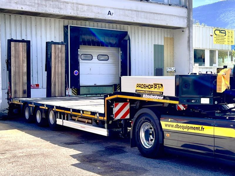 KASSBOHRER Porte engins 3 Essieux - Sơ mi rơ moóc thùng thấp: hình 1 KASSBOHRER Porte engins 3 Essieux - Sơ mi rơ moóc thùng thấp: hình 1