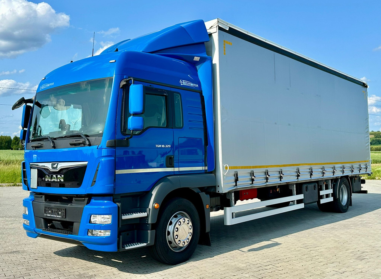 MAN TGM 18.320 / FIRANKA / 20 EUROPALET / 8.3 M DŁUGOŚCI / AUTOMAT / SYPIALKA / 2018 ROK / 9 809 KG ŁADOWNOŚCI - Xe tải thùng mui bạt: hình 2 MAN TGM 18.320 / FIRANKA / 20 EUROPALET / 8.3 M DŁUGOŚCI / AUTOMAT / SYPIALKA / 2018 ROK / 9 809 KG ŁADOWNOŚCI - Xe tải thùng mui bạt: hình 2