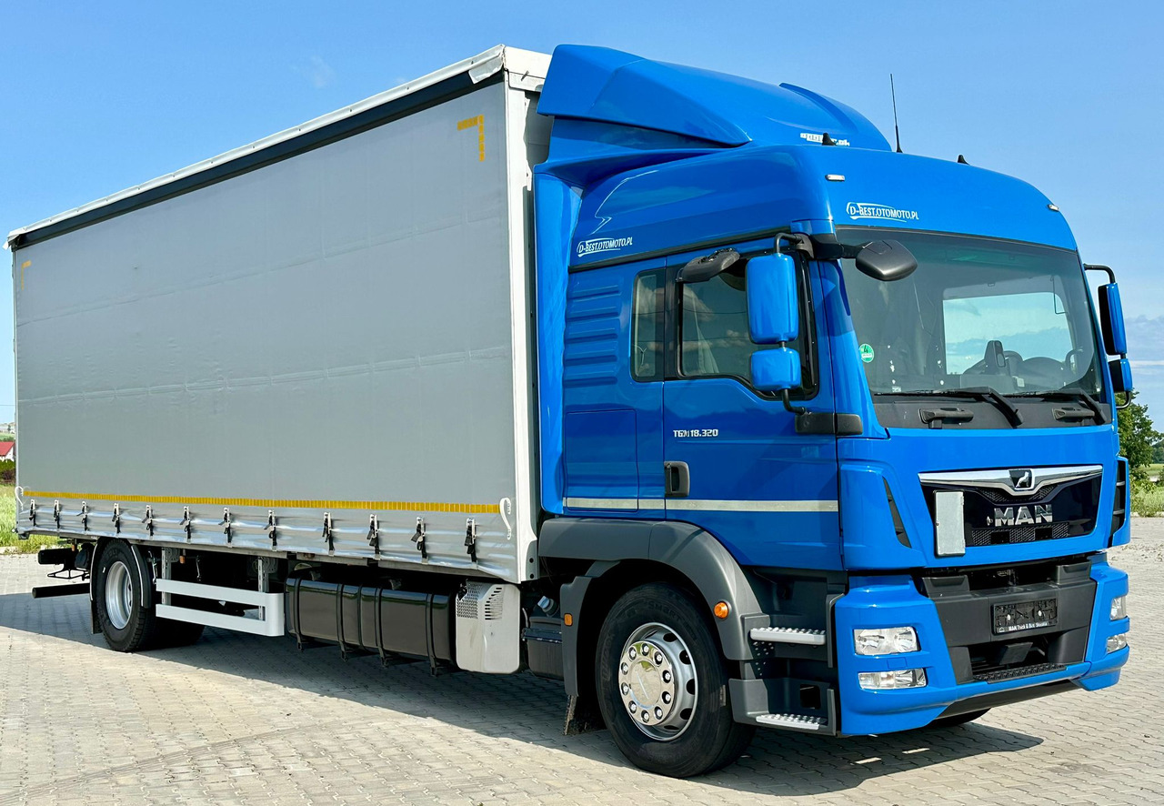 MAN TGM 18.320 / FIRANKA / 20 EUROPALET / 8.3 M DŁUGOŚCI / AUTOMAT / SYPIALKA / 2018 ROK / 9 809 KG ŁADOWNOŚCI - Xe tải thùng mui bạt: hình 1 MAN TGM 18.320 / FIRANKA / 20 EUROPALET / 8.3 M DŁUGOŚCI / AUTOMAT / SYPIALKA / 2018 ROK / 9 809 KG ŁADOWNOŚCI - Xe tải thùng mui bạt: hình 1