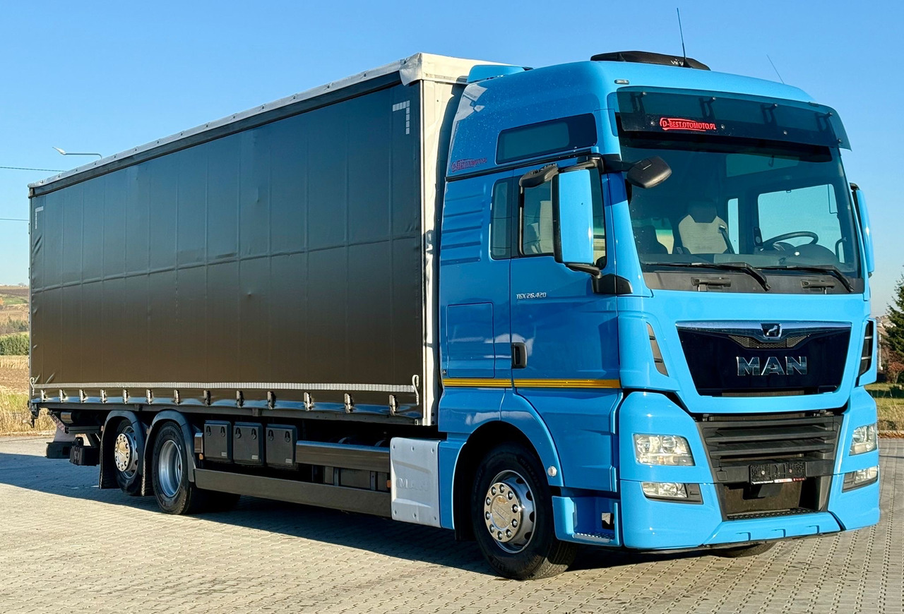 MAN TGX 26.420 / FIRANKA / WINDA / 23 EUROPALETY / 6x2 / AUTOMAT / EURO 6 / OŚ PODNOSZONA / DUŻA KABINA / 2019 ROK - Xe tải thùng mui bạt: hình 1 MAN TGX 26.420 / FIRANKA / WINDA / 23 EUROPALETY / 6x2 / AUTOMAT / EURO 6 / OŚ PODNOSZONA / DUŻA KABINA / 2019 ROK - Xe tải thùng mui bạt: hình 1