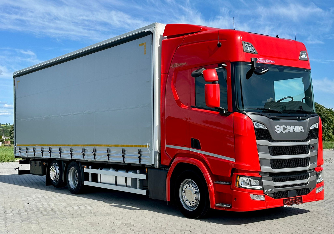 SCANIA R410 / FIRANKA / 21 EUROPALET / 8.5 M DŁUGOŚCI / 6x2 / PODWIESZA - Xe tải thùng mui bạt: hình 1 SCANIA R410 / FIRANKA / 21 EUROPALET / 8.5 M DŁUGOŚCI / 6x2 / PODWIESZA - Xe tải thùng mui bạt: hình 1