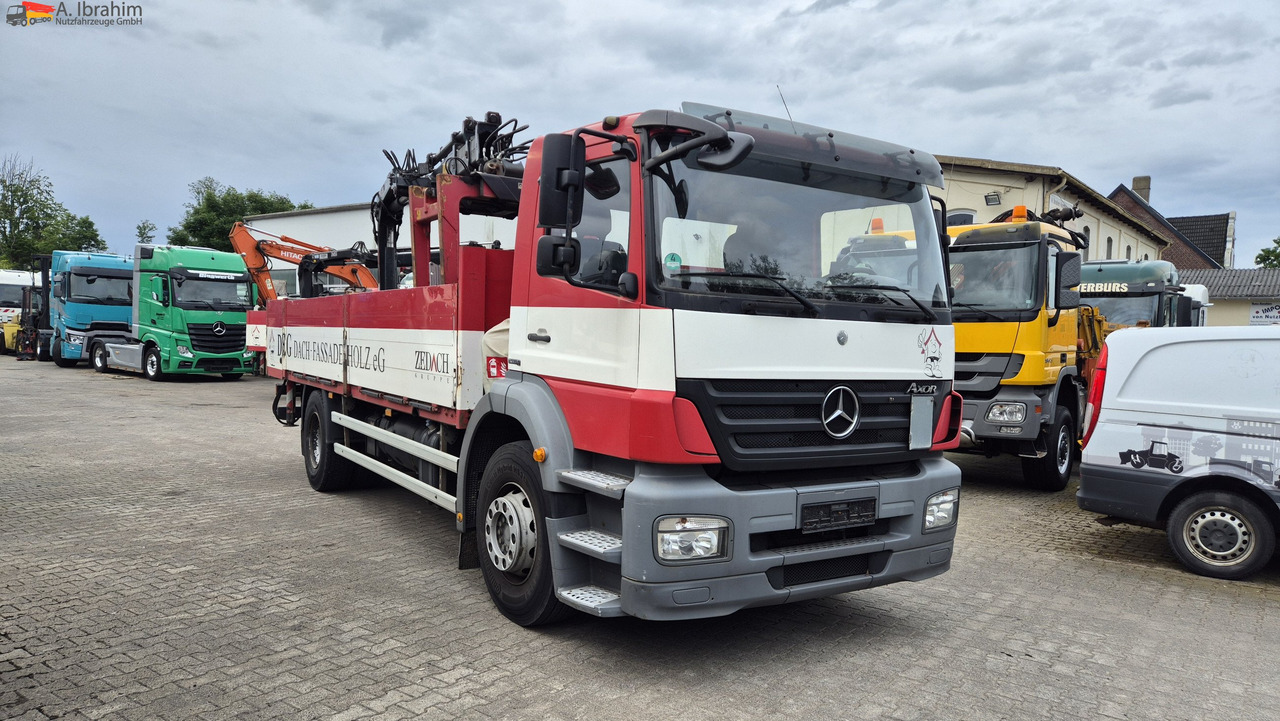 Xe tải thùng lửng/ Phẳng, Xe cẩu tự hành Mercedes-Benz 1833 HIAB Kran, Funk FB Scheckheft gepflegt bei Mercedes: hình 9