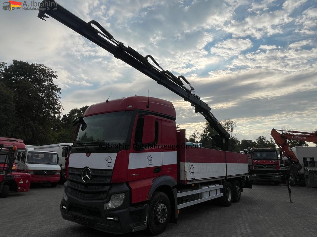 Xe tải thùng lửng/ Phẳng, Xe cẩu tự hành Mercedes-Benz Actors 2545 6x2 Pritsche Kran HIAB 166: hình 10