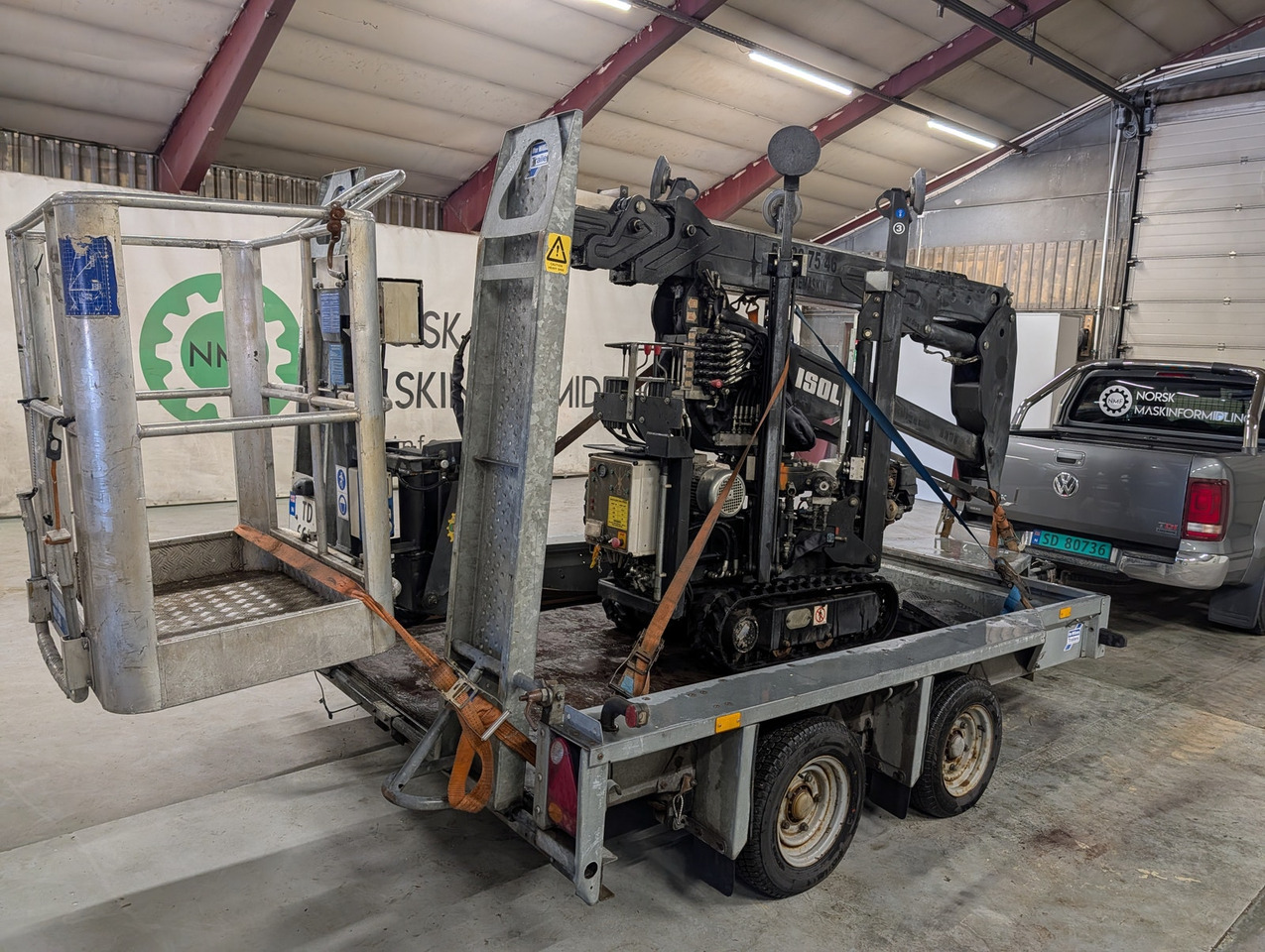Isoli Easylift R160 på henger - Xe nâng người chân nhện bánh: hình 4 Isoli Easylift R160 på henger - Xe nâng người chân nhện bánh: hình 4